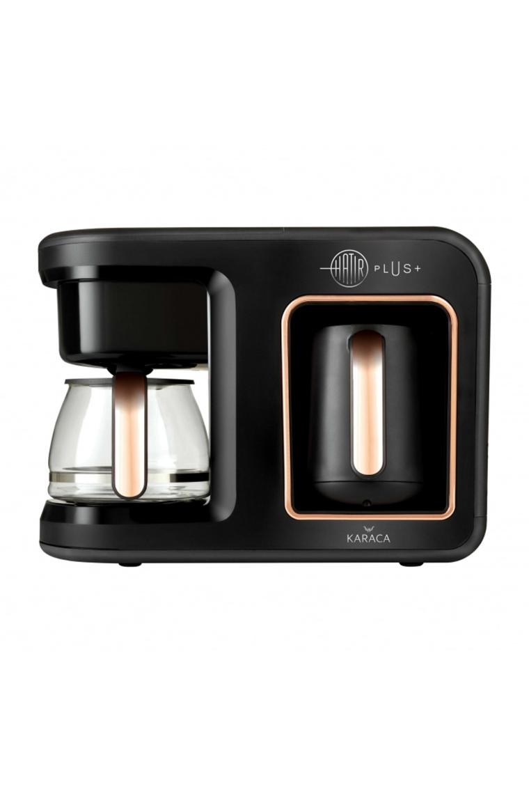 Karaca Hatır Plus 2 in 1 Black Copper Filtre Kahve Makinesi