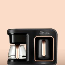 Karaca Hatır Plus 2 in 1 Black Copper Filtre Kahve Makinesi