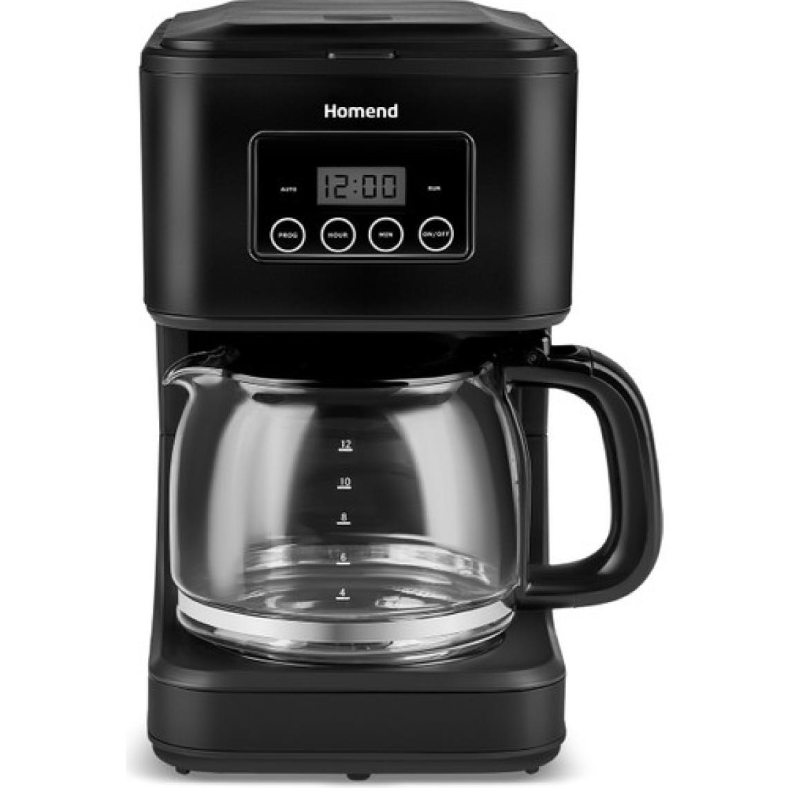 Homend Coffeebreak 5010H Zaman Ayarlı Dokunmatik 12 Fincan Kapasiteli 1.2 Litre Filtre Kahve Makinesi