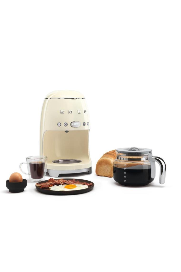 Dcf01creu Filtre Kahve Makinesi , 50’s Style, Krem