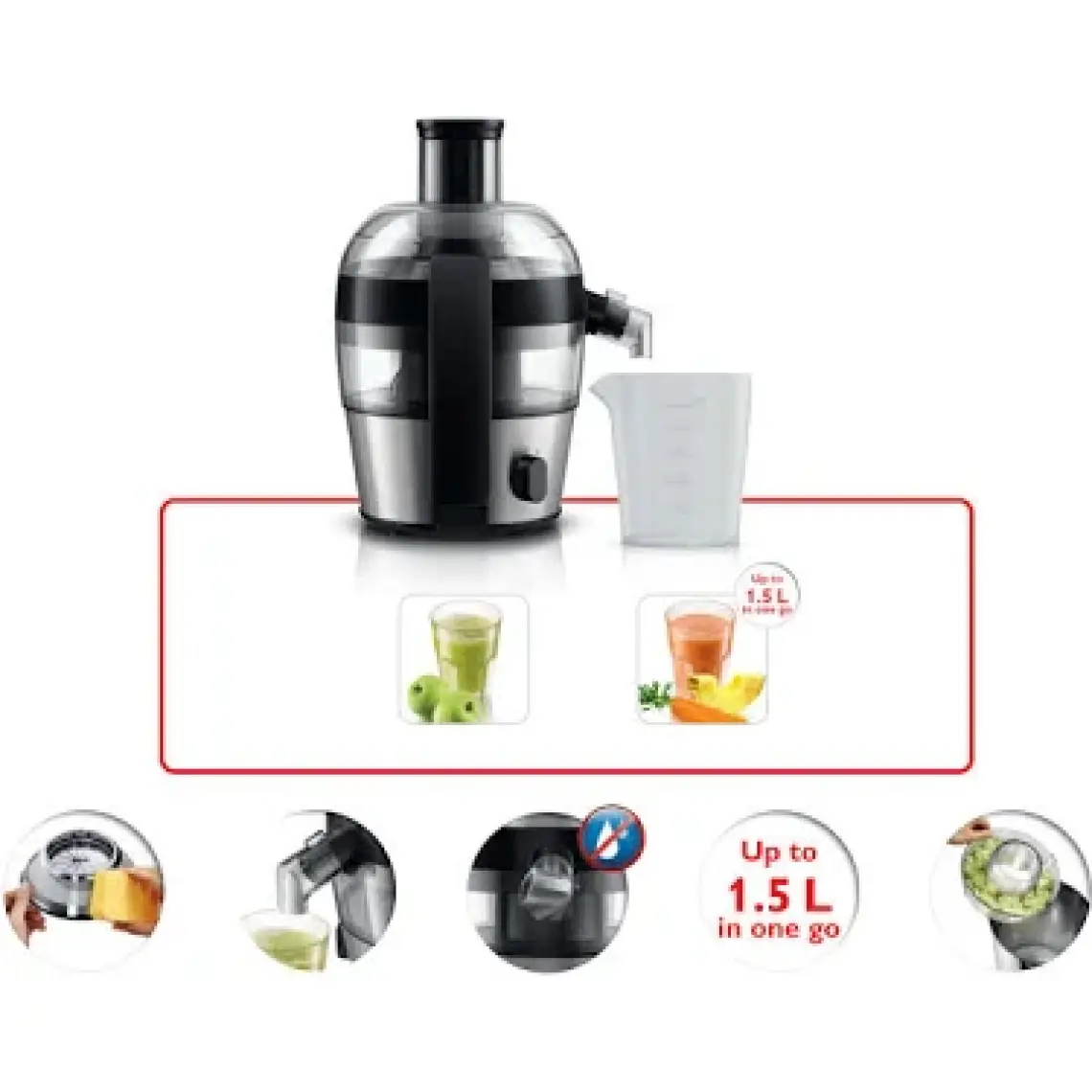 Philips HR1836/00 Viva Collection Katı Meyve Sıkacağı