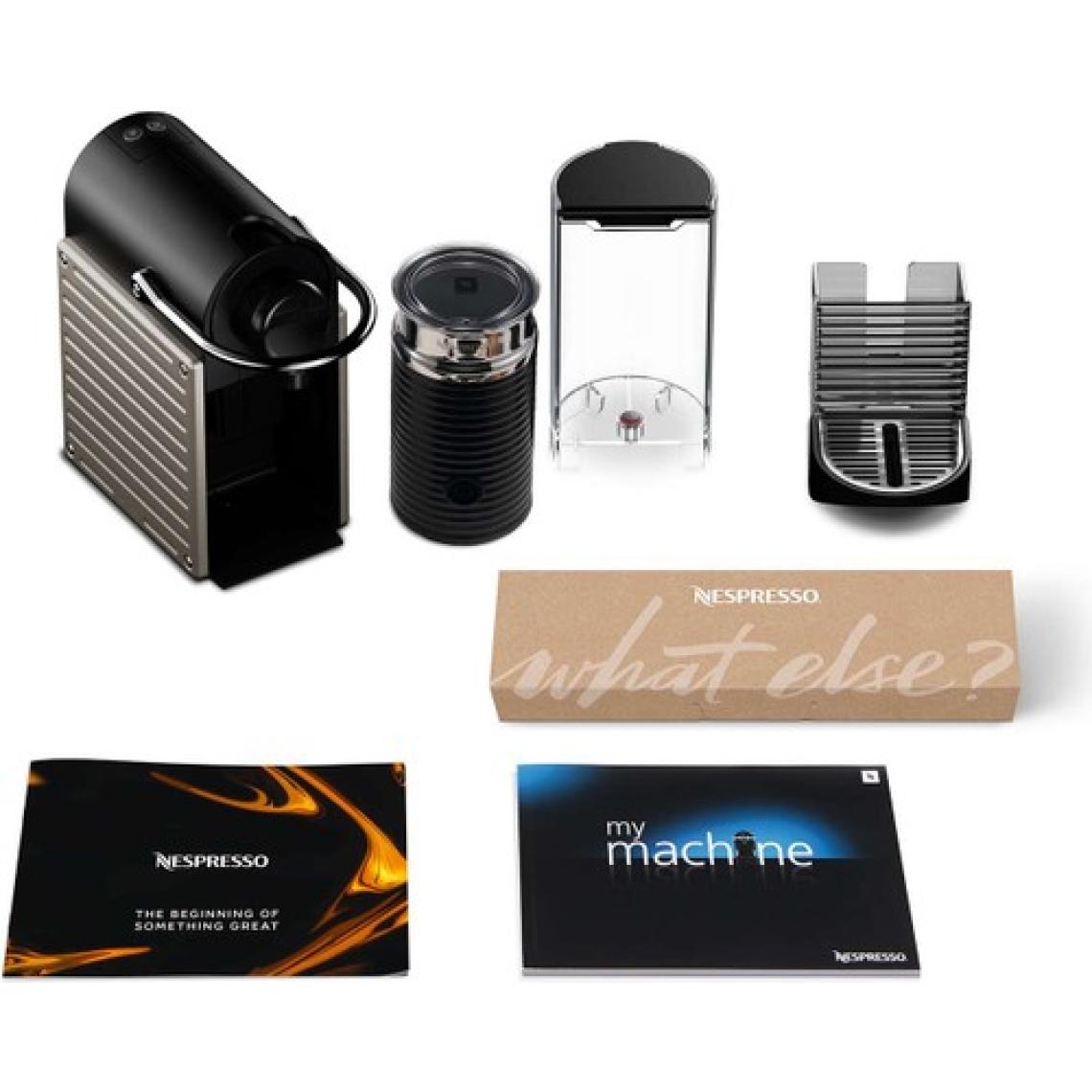Nespresso C66T Pixie Titan Kahve Makinesi ve Süt Köpürtücü Aksesuar
