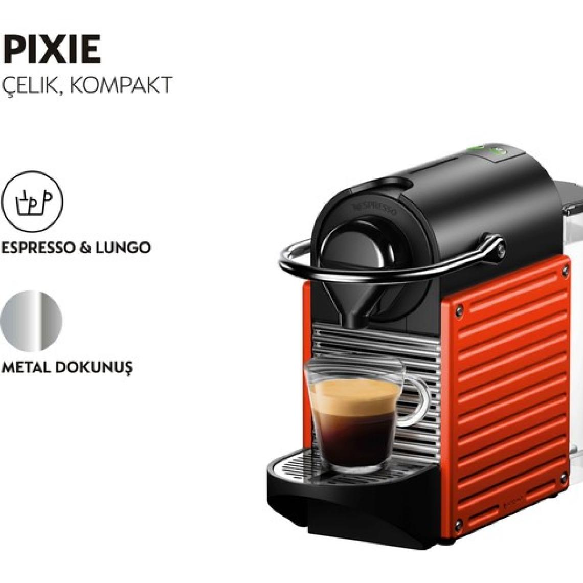 Nespresso C61 Pixie Red Kapsüllü Kahve Makinesi
