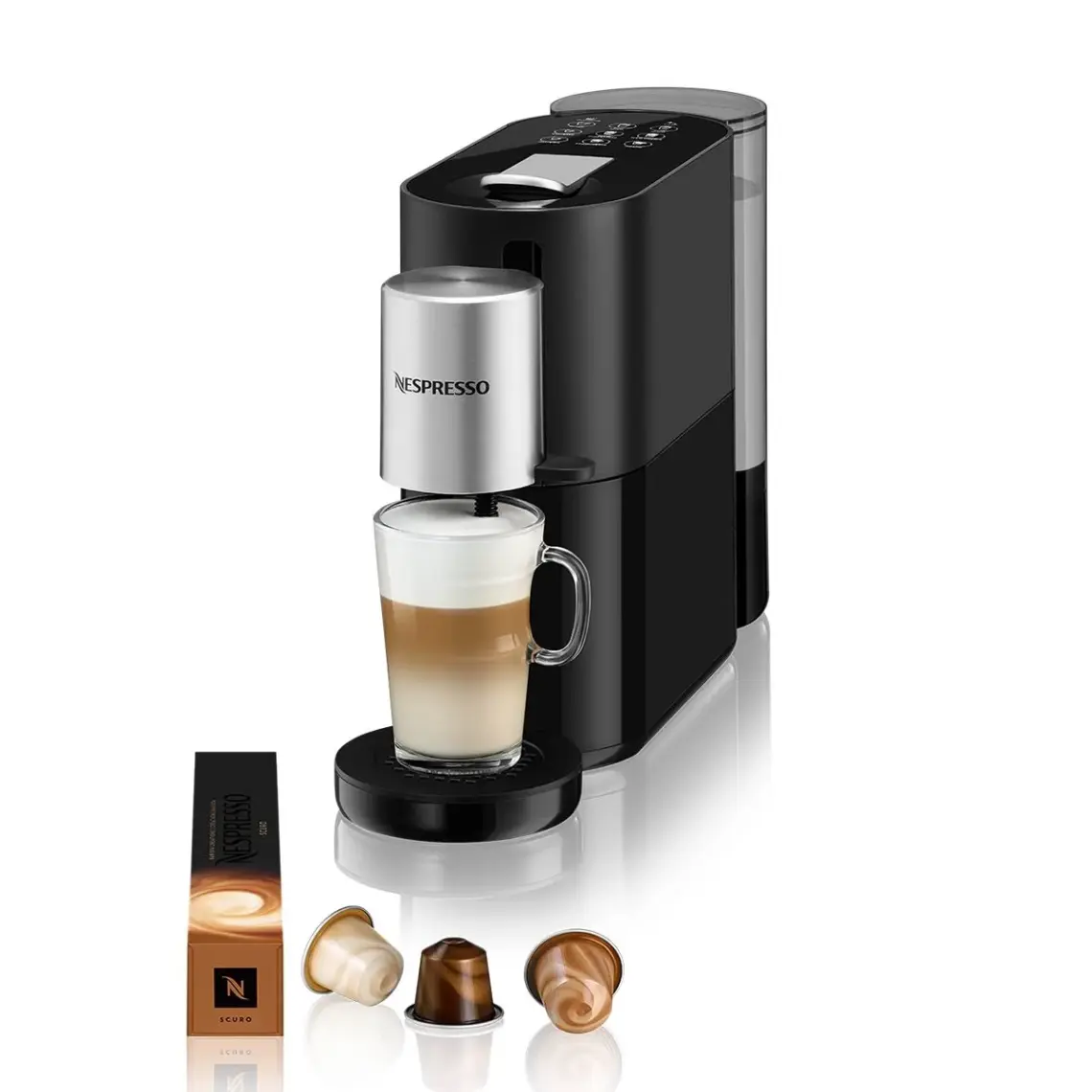 Nespresso S85 Atelier Serisi 1500W Kahve Makinesi - Güçlü Süt Köpürtücüsü ile Espresso ve Kapsül Kahve Hazırlama