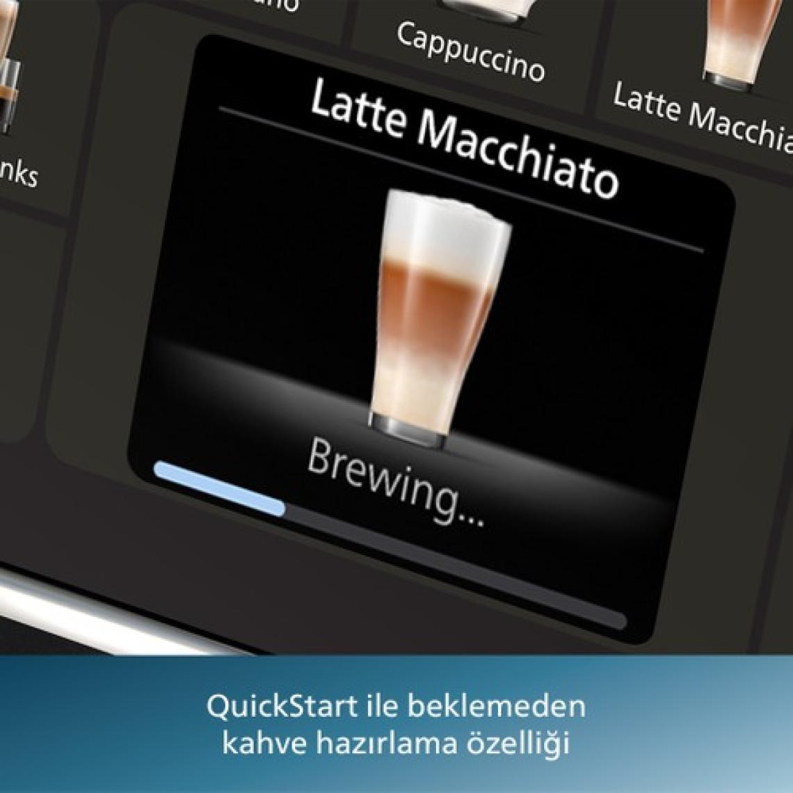 Philips 5500 Serisi LatteGo Tam Otomatik Espresso Makinesi 20 Sıcak ve Soğuk İçecek, Renkli Dokunmatik Ekran,  EP5543/80