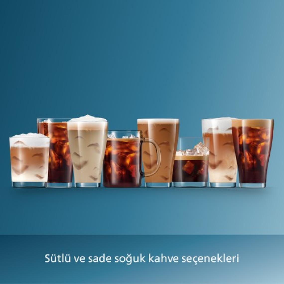 Philips 5500 Serisi LatteGo Tam Otomatik Espresso Makinesi 20 Sıcak ve Soğuk İçecek, Renkli Dokunmatik Ekran,  EP5543/80
