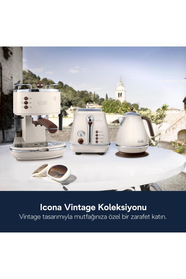 Delonghi Icona Vintage Manuel / Barista Tipi Espresso Makinesi ECOV 311.BG