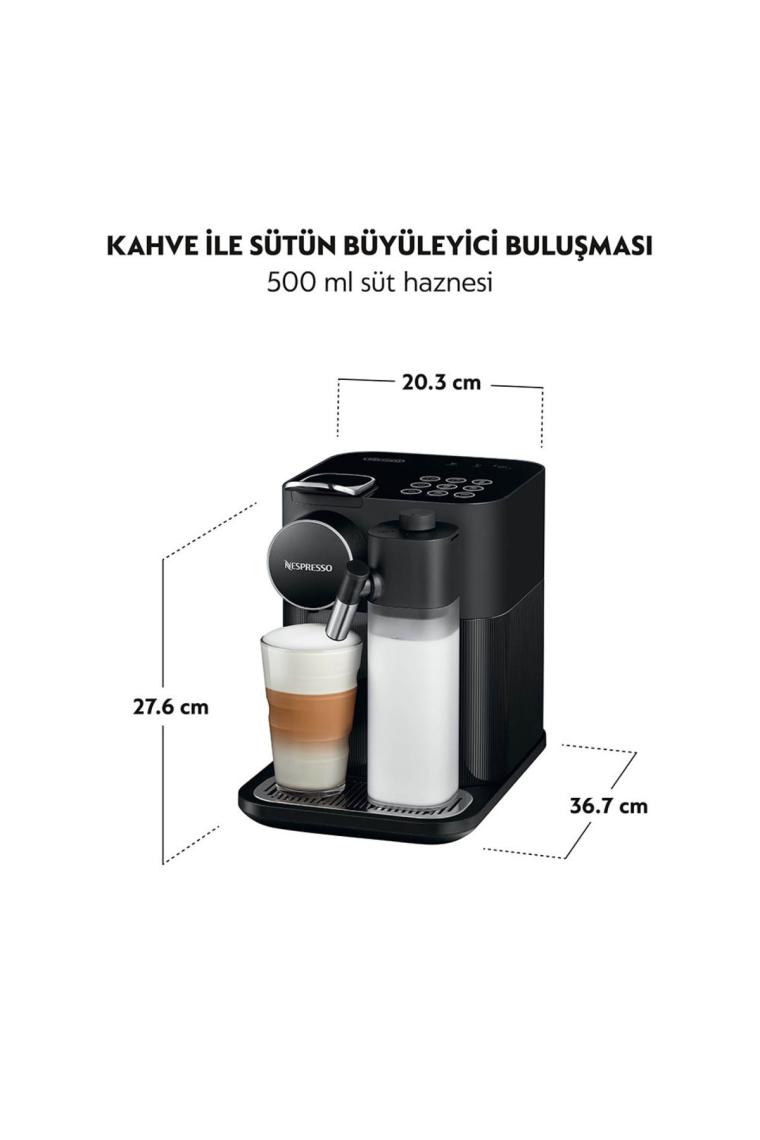 Nespresso F541 Gran Lattissima Siyah Kapsül Kahve Makinesi