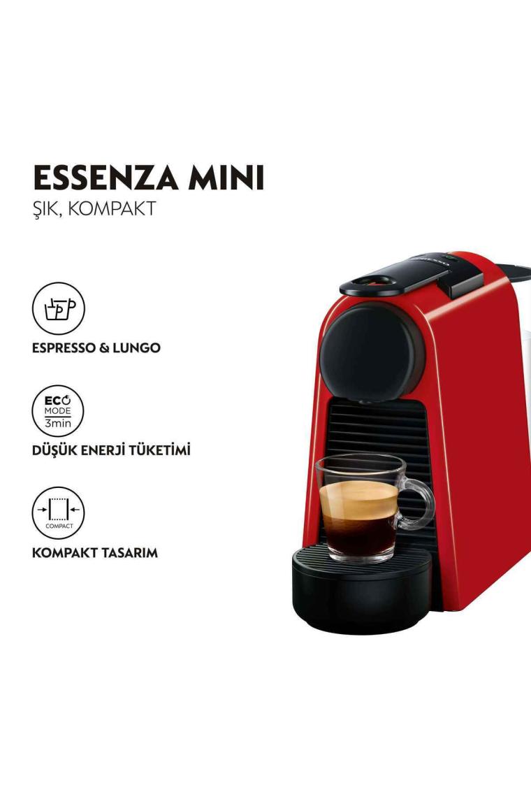 Nespresso Essenza Mini D 30 Kırmızı Kahve Makinesi