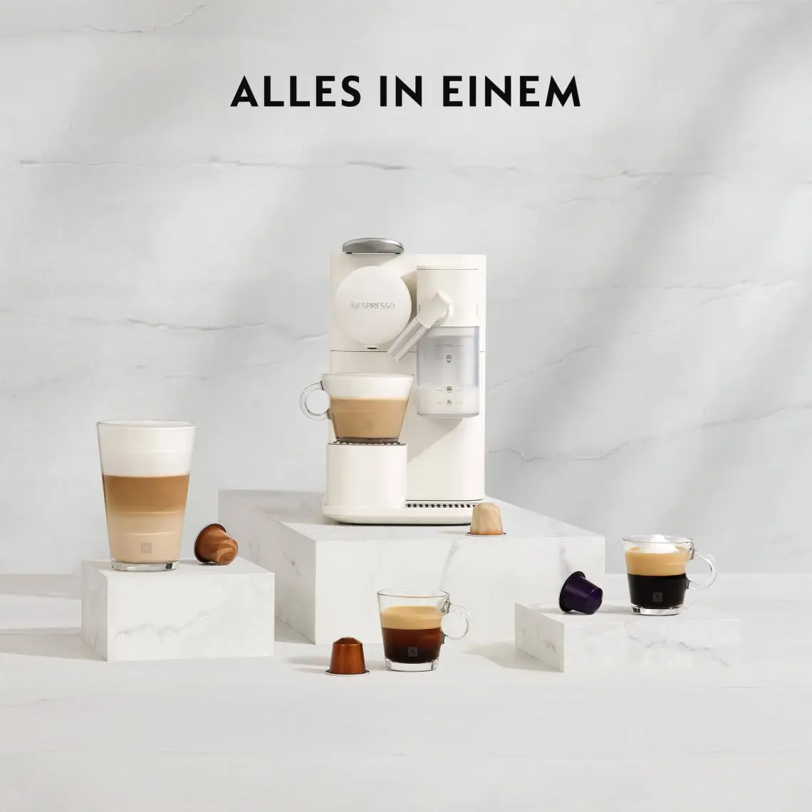 Nespresso F121 Latissima One Süt Çözümlü Kahve Makinesi,Siyah