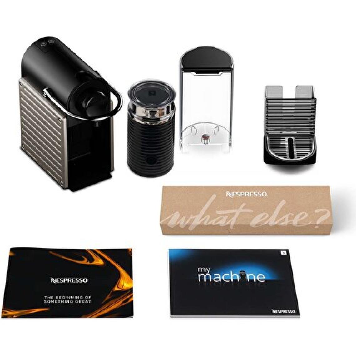 Nespresso C66T Pixie Titan Kahve Makinesi ve Süt Köpürtücü Aksesuar