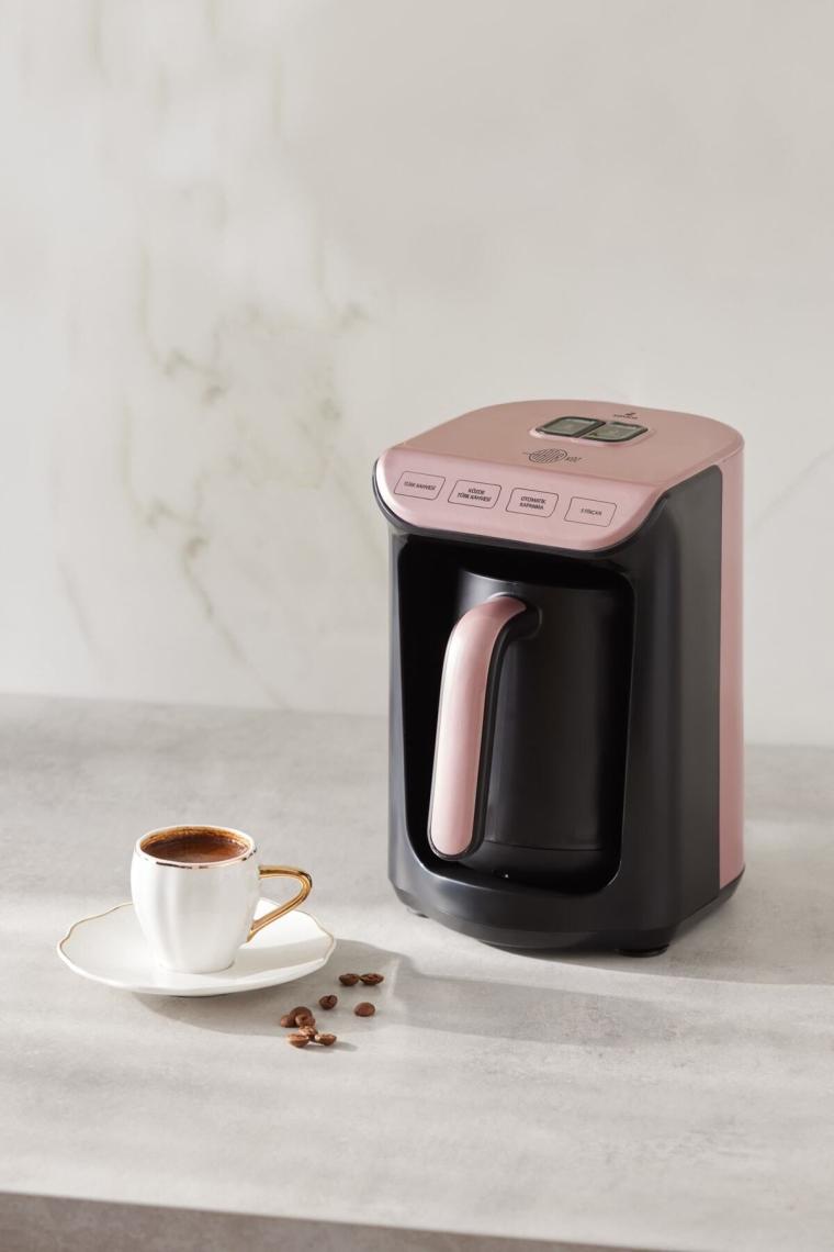 Karaca Hatır Köz Türk Kahve Makinesi Rosegold 5 Fincan Kapasiteli Bol Köpüklü