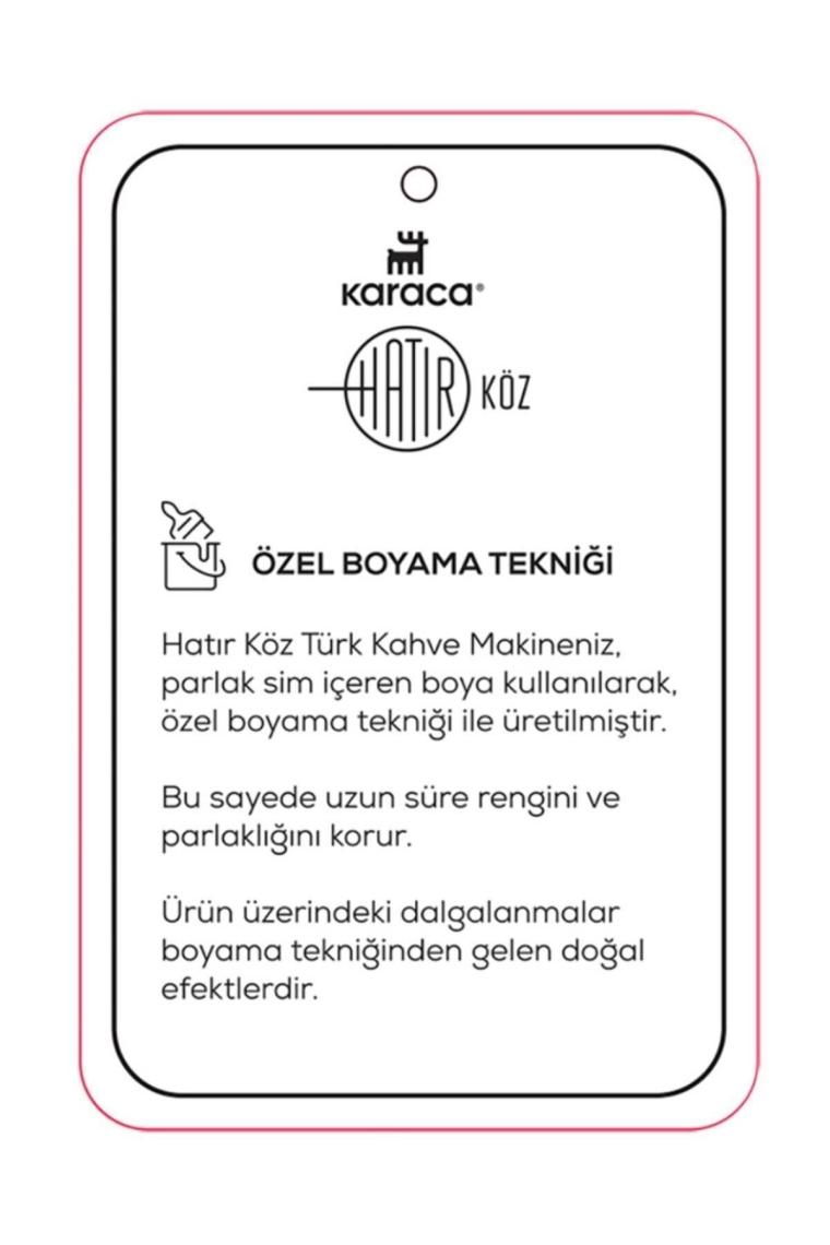Karaca Hatır Köz Türk Kahve Makinesi Rosegold 5 Fincan Kapasiteli Bol Köpüklü