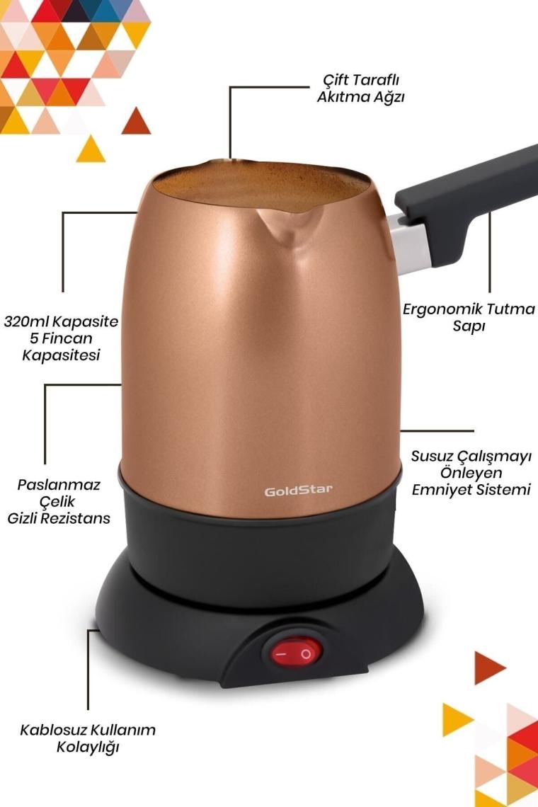 Goldstar St 7300 G Elektrikli Cezve Altın