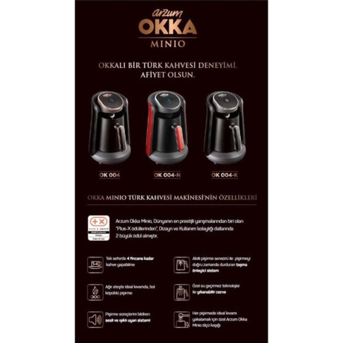 Arzum OK004-K Okka Minio Türk Kahvesi Makinesi - Krom