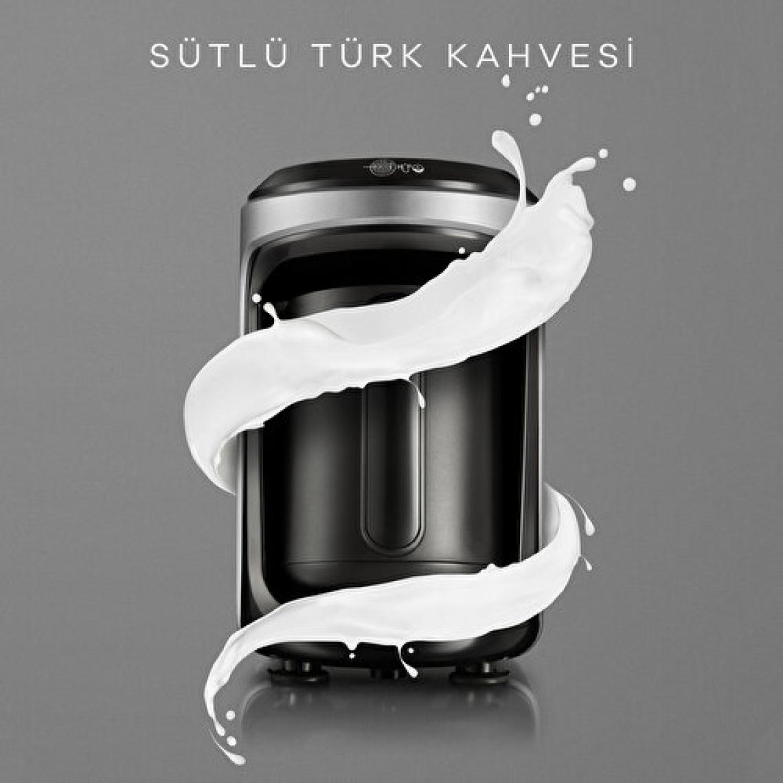 Karaca Hatır Hüps Sütlü Antrasit Türk Kahve Makinesi