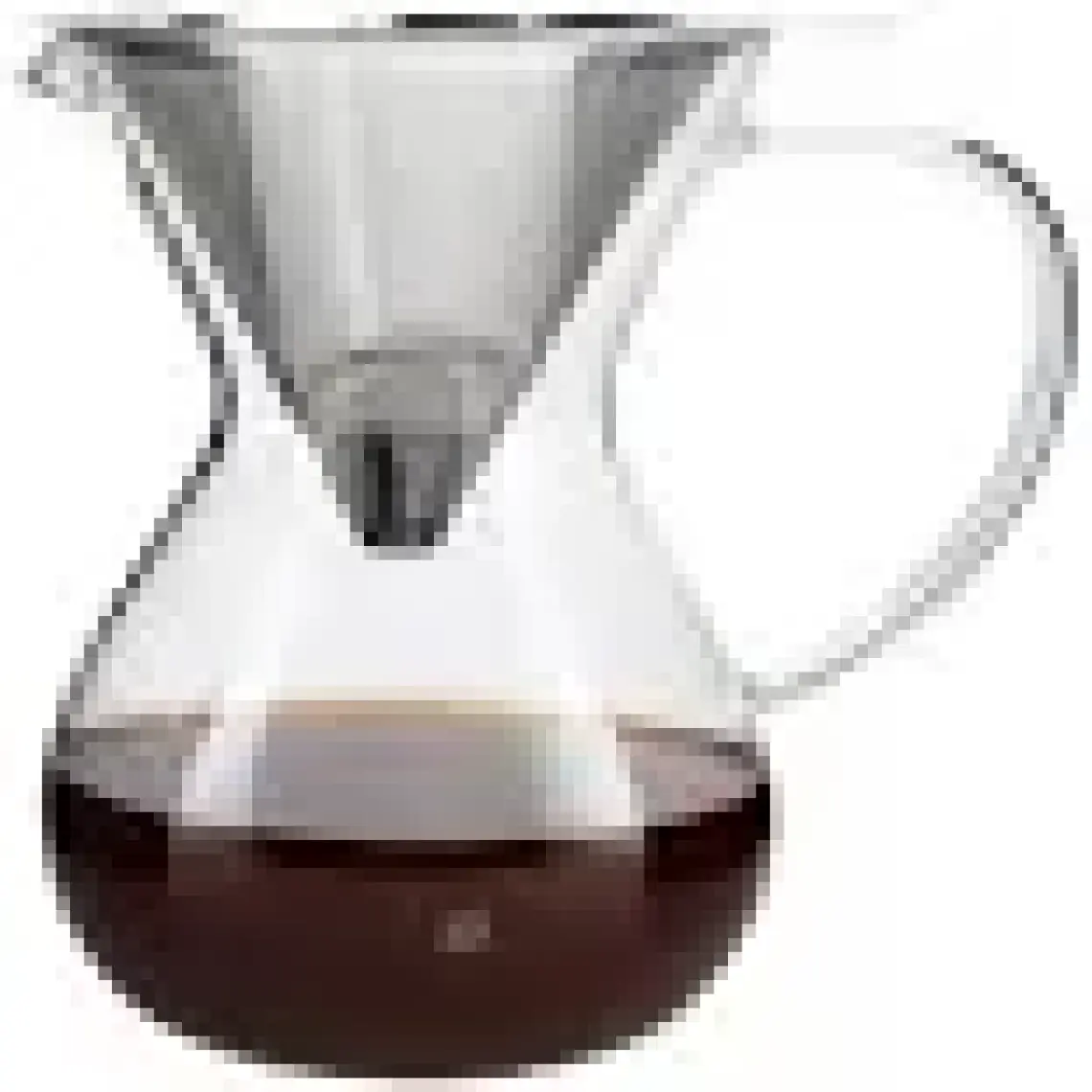 Cam Kahve Demleme Çelik Süzgeçli 850 ml