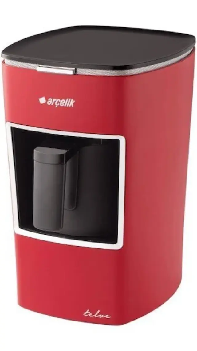 Arçelik K-3300 Kırmızı Mini Telve Türk Kahve Makinesi