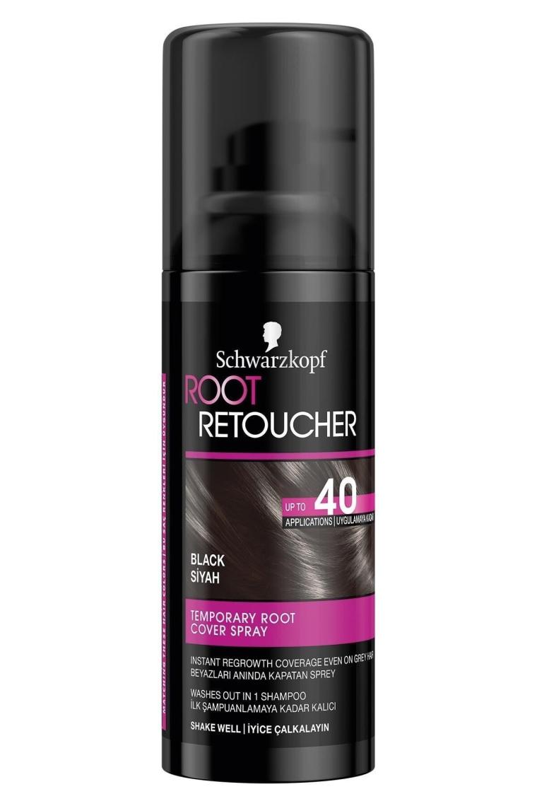Root Retoucher Beyazları Anında Kapatan Sprey Boya Siyah 120 ML