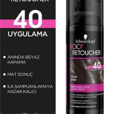 Root Retoucher Beyazları Anında Kapatan Sprey Boya Siyah 120 ML