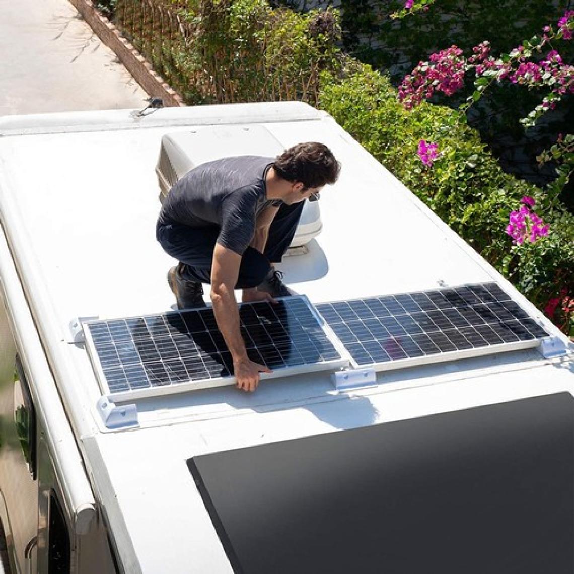 2k Abs Solar Güneş Paneli Montaj Braket Seti 6 Parça