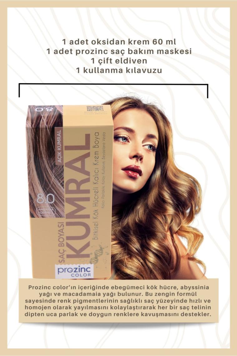 ProZinc Color 8.0 Açık Kumral Bitkisel Saç Boyası
