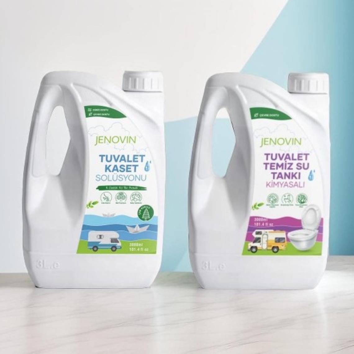 Jenovin Sifon Temizliği Karavan & Tekne Tuvalet Wc Atık Kimyasalları Çam Kokulu 3L | Katı Atık Parçalama