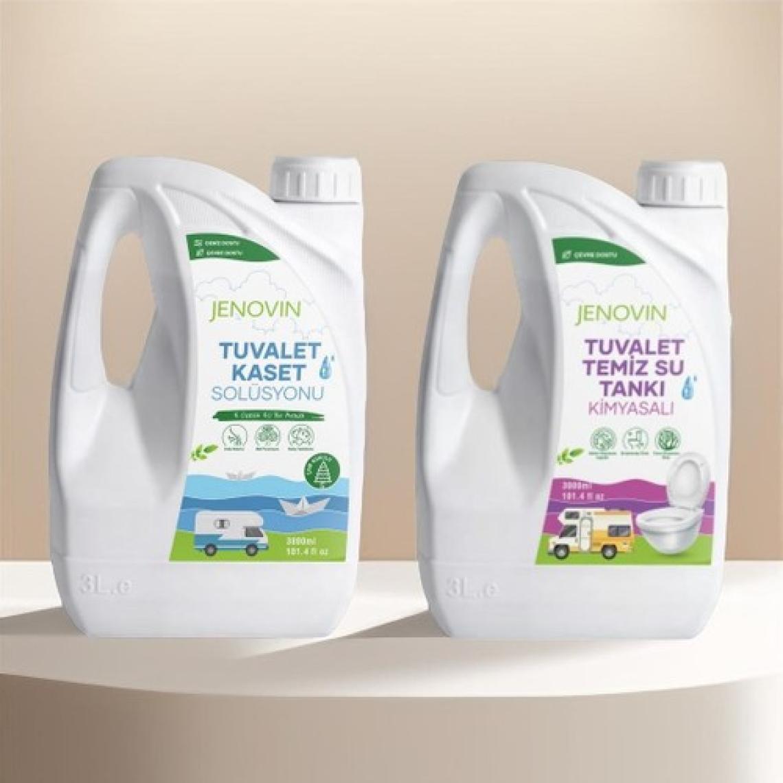 Jenovin Sifon Temizliği Karavan & Tekne Tuvalet Wc Atık Kimyasalları Çam Kokulu 3L | Katı Atık Parçalama