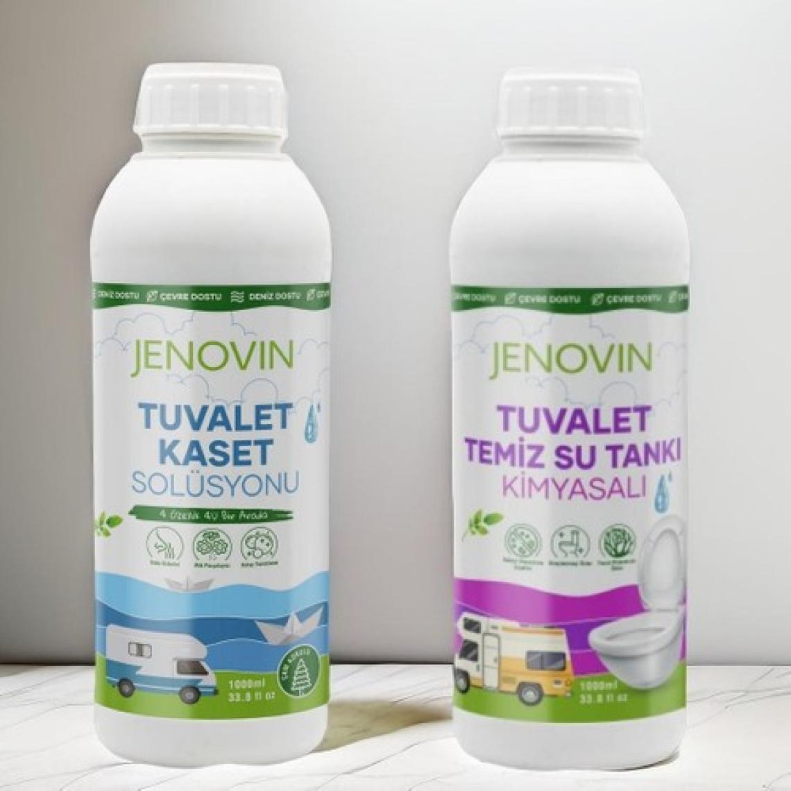 Jenovin Sifon Temizliği Karavan & Tekne Tuvalet Wc Atık Kimyasalları Çam Kokulu 1 L | Katı Atık Parçalama