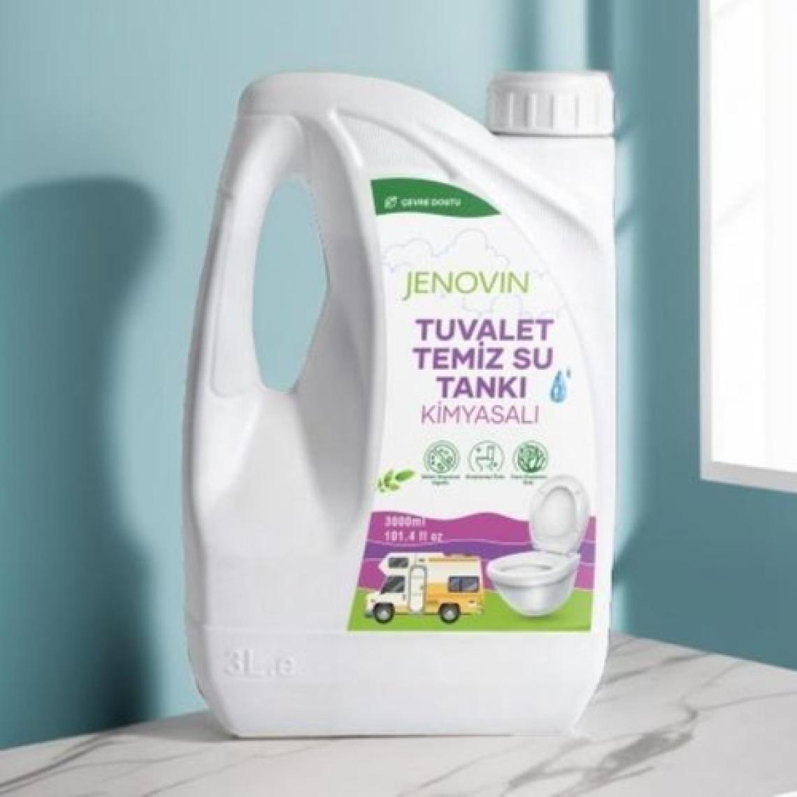 Jenovin Karavan Tekne Yat Temiz Su Sifon Tankı Ve Kasetli Tuvalet Kimyasalı 3 L | Koku Ve Kireç Giderici