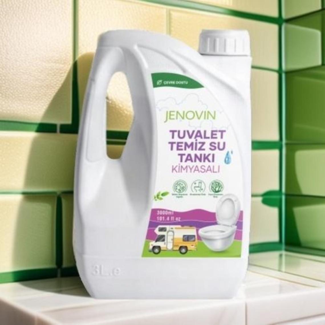 Jenovin Karavan Tekne Yat Temiz Su Sifon Tankı Ve Kasetli Tuvalet Kimyasalı 3 L | Koku Ve Kireç Giderici