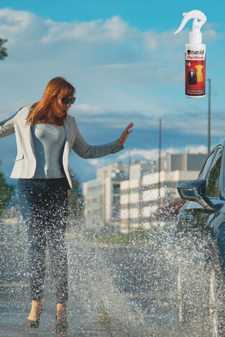 Nasiol Perwear Kıyafetler için Su İtici,Leke Önleyici Nano Kaplama-1 Yıl Dayanım-150ml-Leke Geçirmez