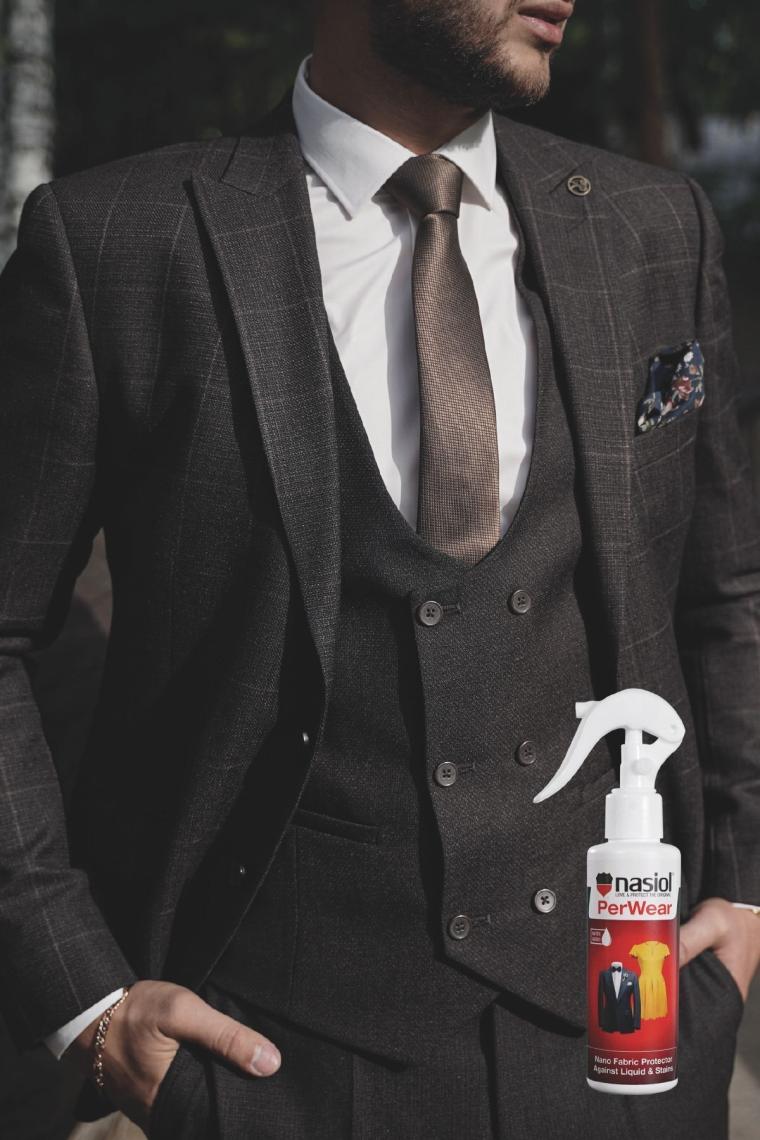 Nasiol Perwear Kıyafetler için Su İtici,Leke Önleyici Nano Kaplama-1 Yıl Dayanım-150ml-Leke Geçirmez