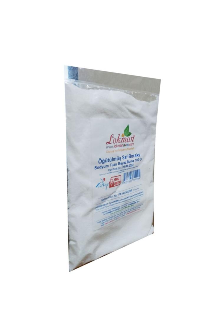Öğütülmüş Saf Boraks Sodyum Tuzu Beyaz Borax 100 Gr