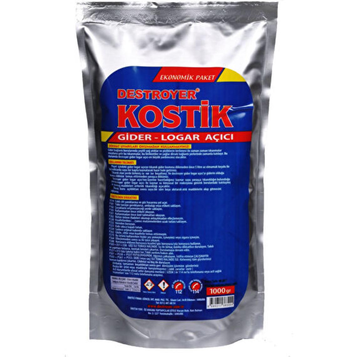 Destroyer Kostik Gider Logar Açıcı 1000 Gram