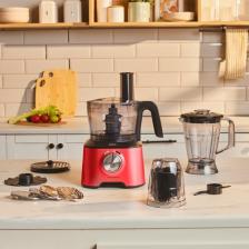 Karaca Mastermaid Power Multifunctional 10 in 1 Red Mutfak Robotu, Blender Seti 2000w