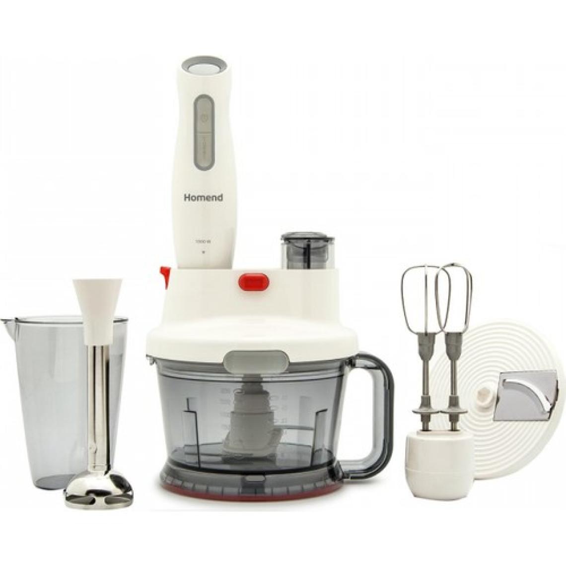 Homend Functionall 2804H 1000 W Beyaz Mutfak Robotu