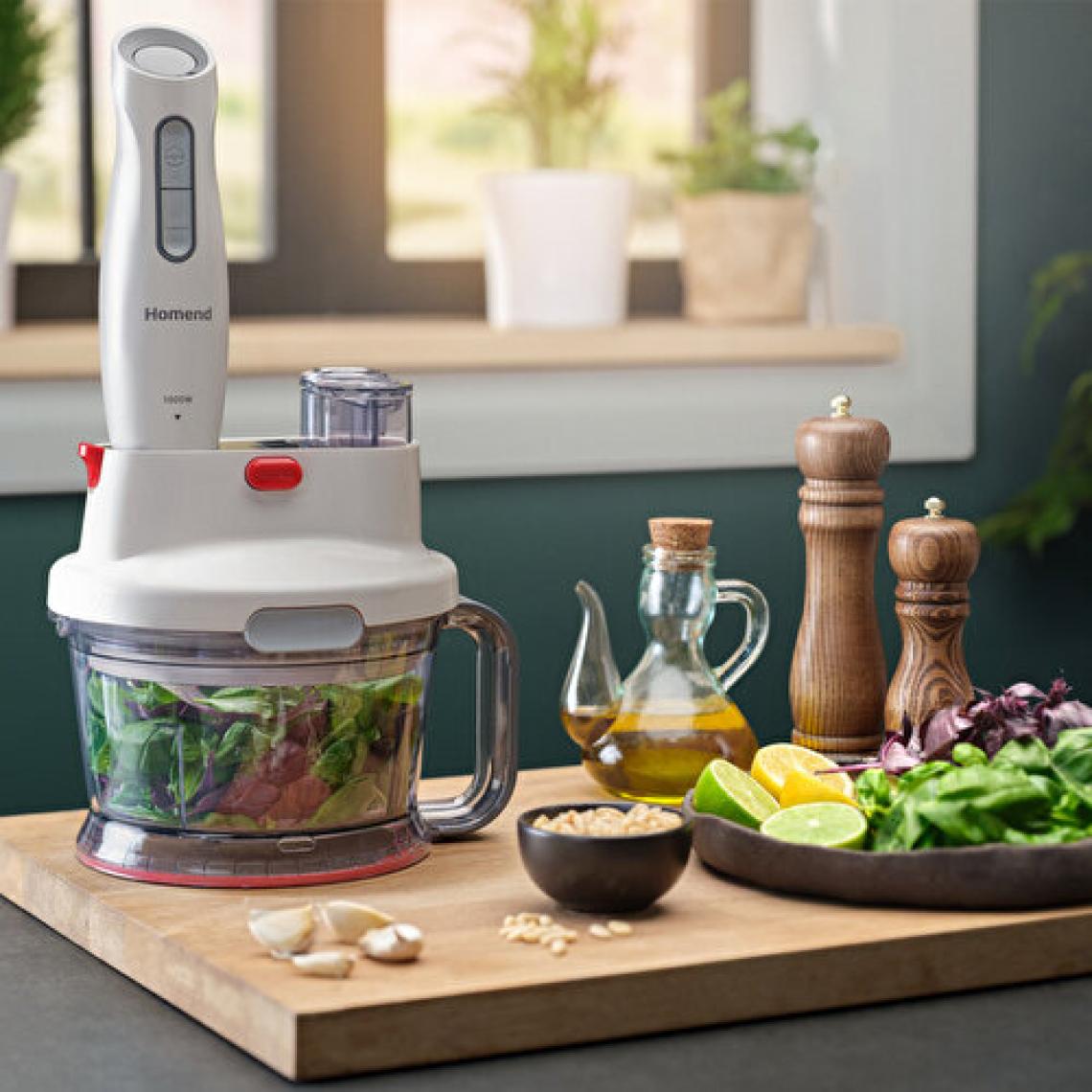 Homend Functionall 2804H 1000 W Beyaz Mutfak Robotu