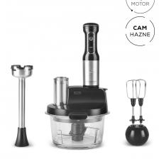 Karaca mm Prosteel 2000W Cam Mutfak Robotu Siyah Inox