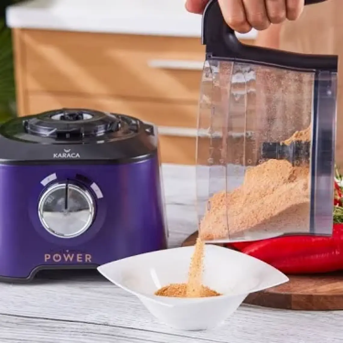 Karaca Mastermaid Power Multifunctional 10 İn 1 Grape Purple Mutfak Robotu, Blender Seti 2000w