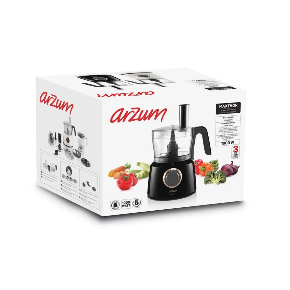 Arzum AR1064 Maxthon Mutfak Robotu - Beyaz
