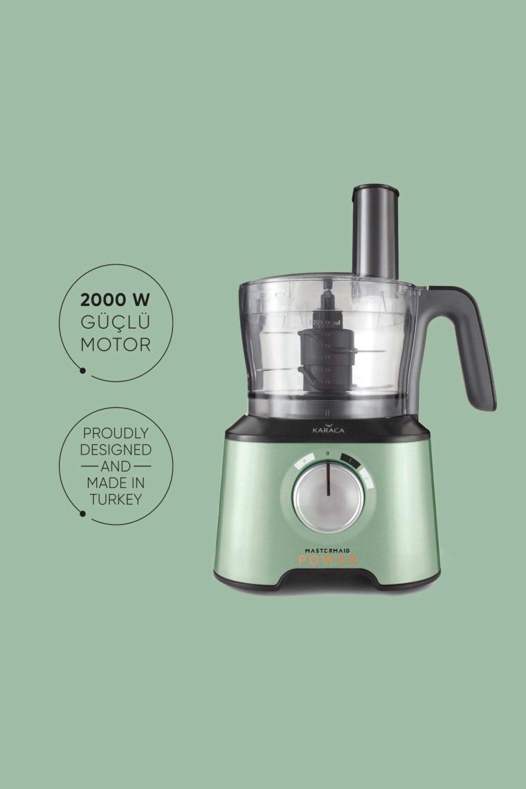 Karaca Mastermaid Power Multifunctional 10 in 1 Cabbage Green Gıda Hazırlama Seti 2000w