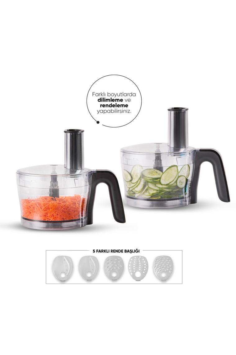 Karaca Mastermaid Power Multifunctional 10 in 1 Galaxy Grey 2000 W Gıda Hazırlama Seti Gri