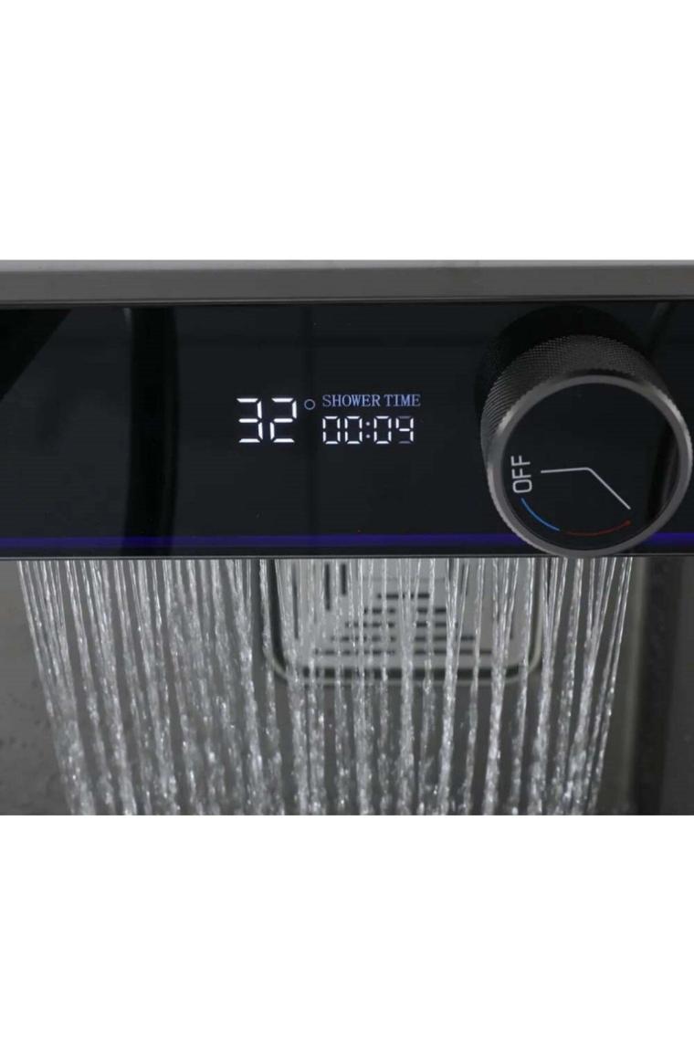 Deko Turkey Mıa 304 Paslanmaz Çelik Çok Fonksiyonlu Akıllı Dijital Ekran Mutfak Lavabosu Şelale Evye Full Set