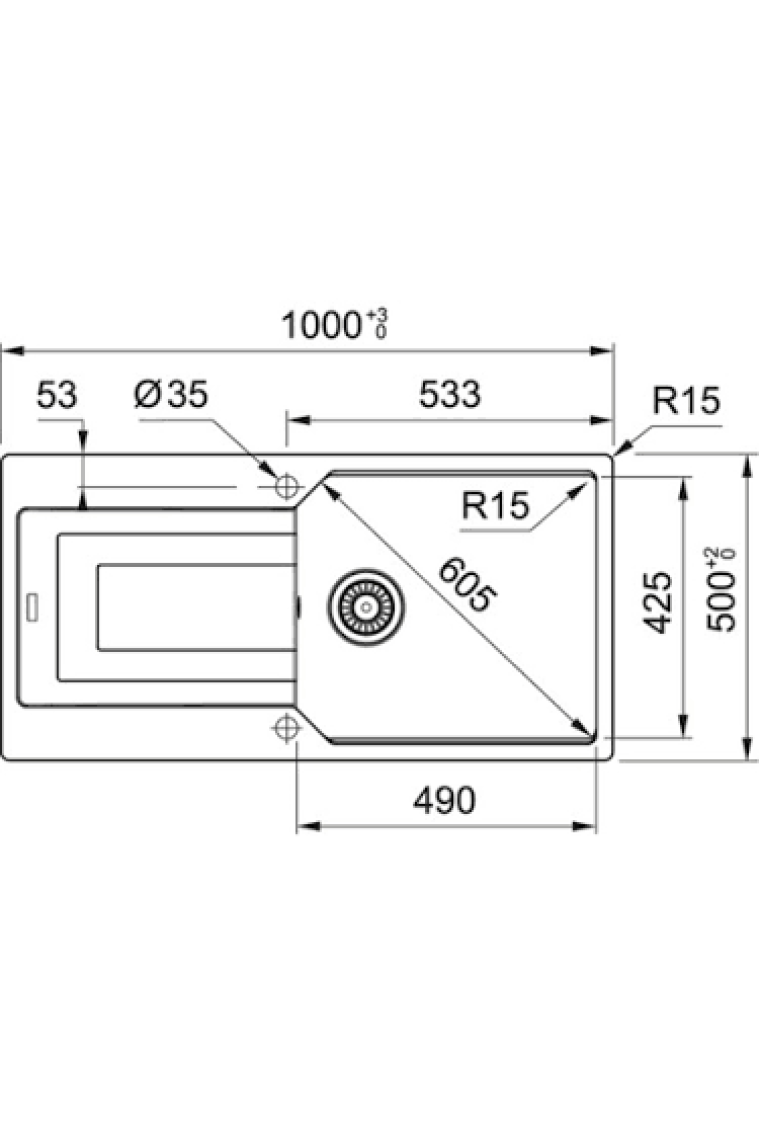 Franke Urban Ubg 611-100 Bıanco Granit Evye