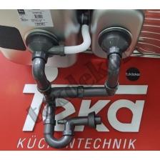 TEKDEKOR TEKA ORJİNAL 1,5 GÖZ TAŞMALI EVYE SİFON TAKIMI