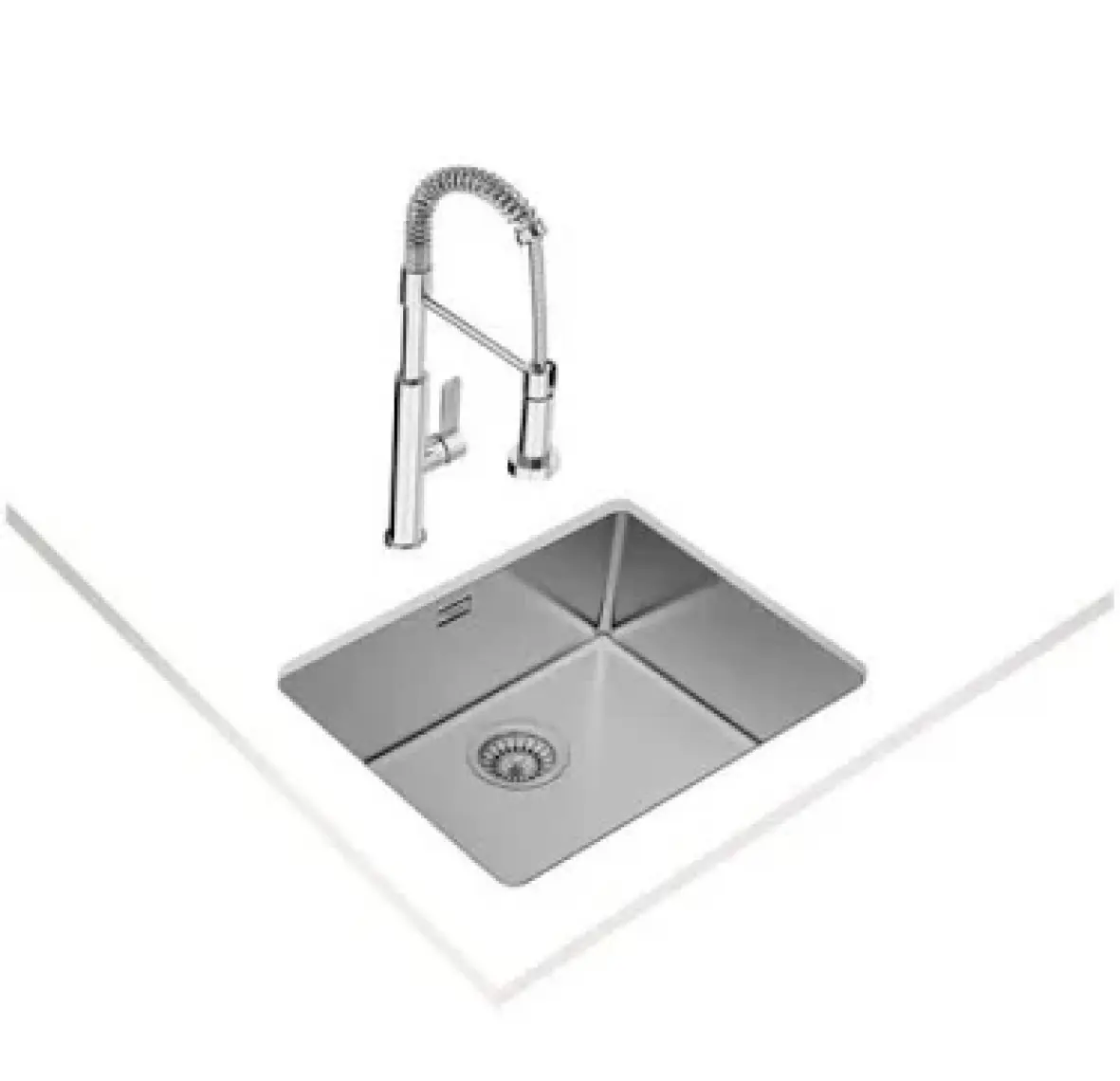 Teka Be Linea 50.40 R15Tezgah Altı Evye, 1 Göz, Paslanmaz Çelik