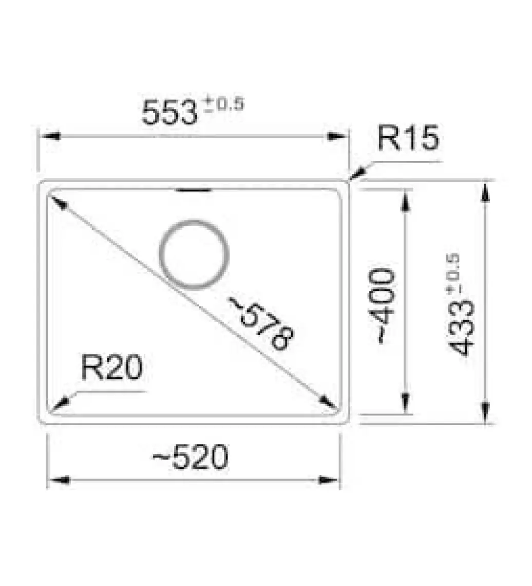 Franke Maris Mrg 210/110-52 Granit Nero Siyah Tezgah Altı Eviye