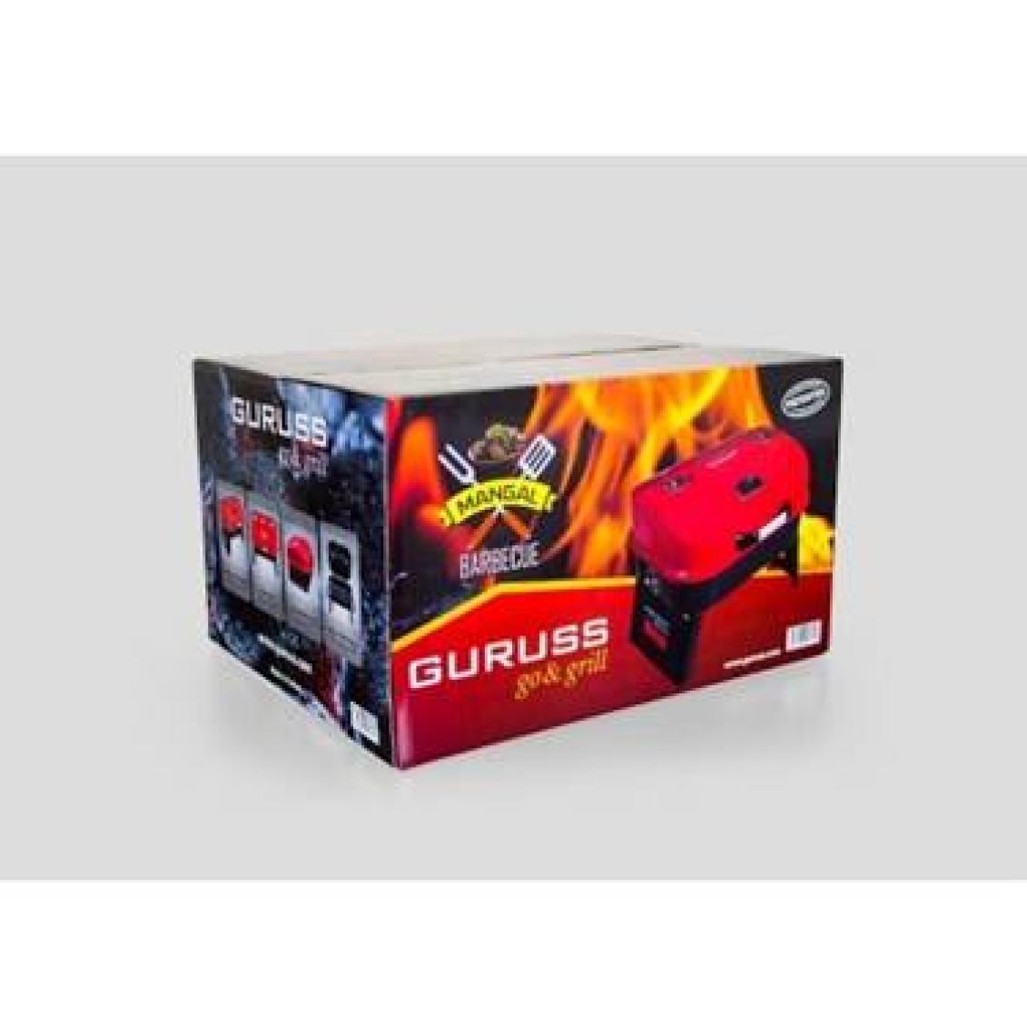 Guruss Go&Grill Barbekü Mangal Oksit Kırmızı