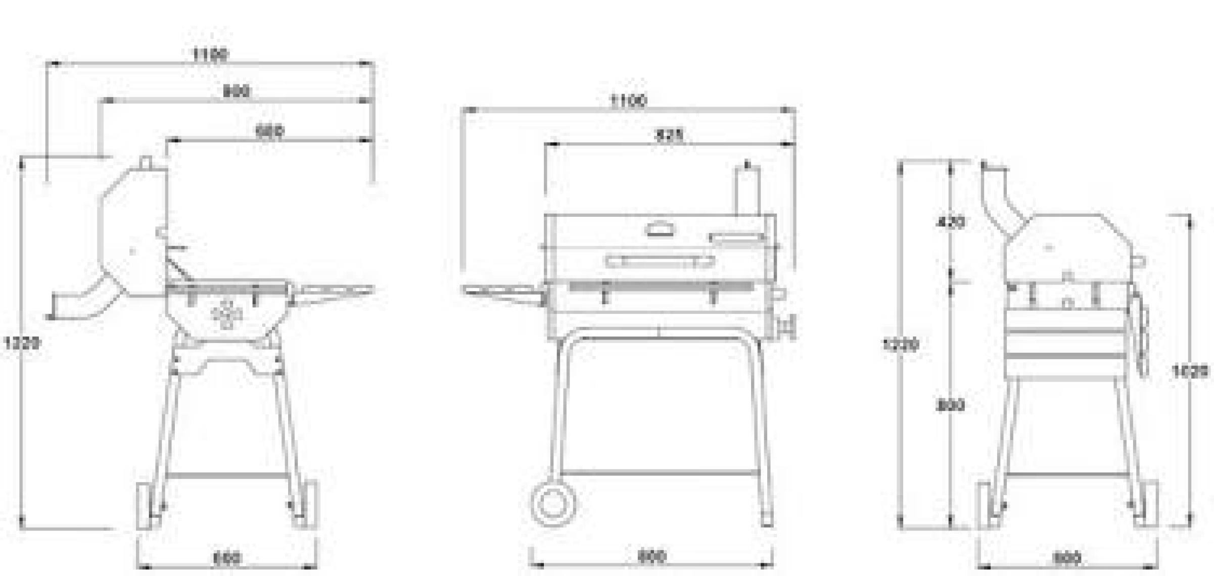 Guruss CG 075 Kömürlü Barbekü Mangal